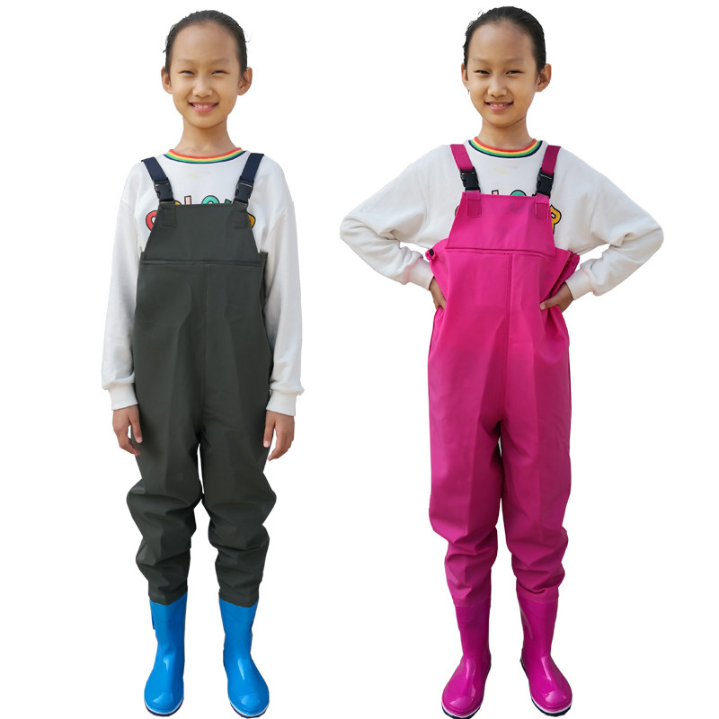 儿童玩水连体半身下水裤抓鱼小孩男女沙滩雨裤防水插秧衣服水靴雨,户外/登山/野营/旅行用品,钓鱼服,淘宝优惠券,粉丝福利购,淘宝优惠卷