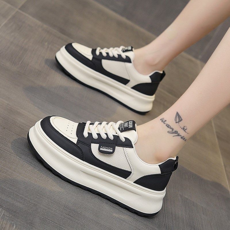 踩屎感真皮女鞋厚底板鞋女款2024新款秋冬季不累脚孕妇加绒小白鞋,女鞋,休闲板鞋,淘宝优惠券,粉丝福利购,淘宝优惠卷