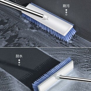 长柄地板b刷硬毛浴室瓷砖卫生间洗厕所刷地的刷子地板清洁两用