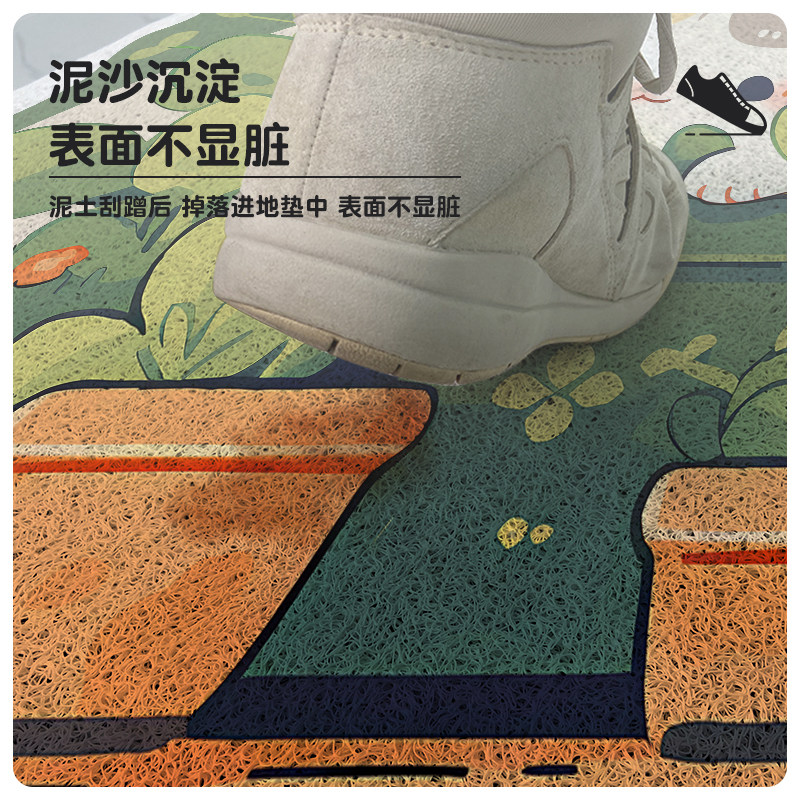 入户门地垫门垫耐脏半圆丝圈进门地毯卡通可爱玄关可剪裁脚垫垫子,居家布艺,入户地垫,淘宝优惠券,粉丝福利购,淘宝优惠卷