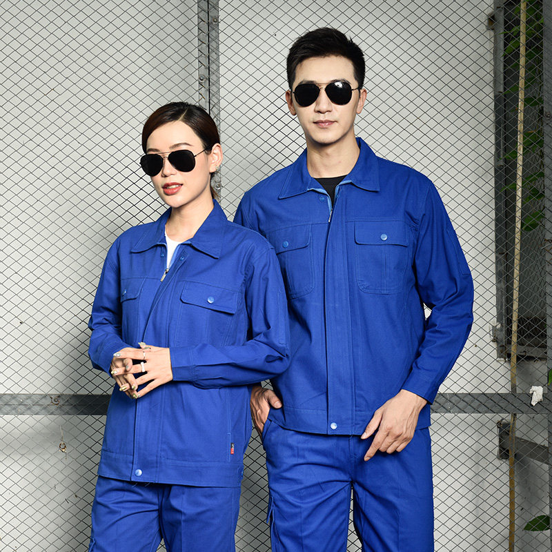 秋冬工作服套装男长袖电焊劳保工作服男工厂车间长袖套装耐磨