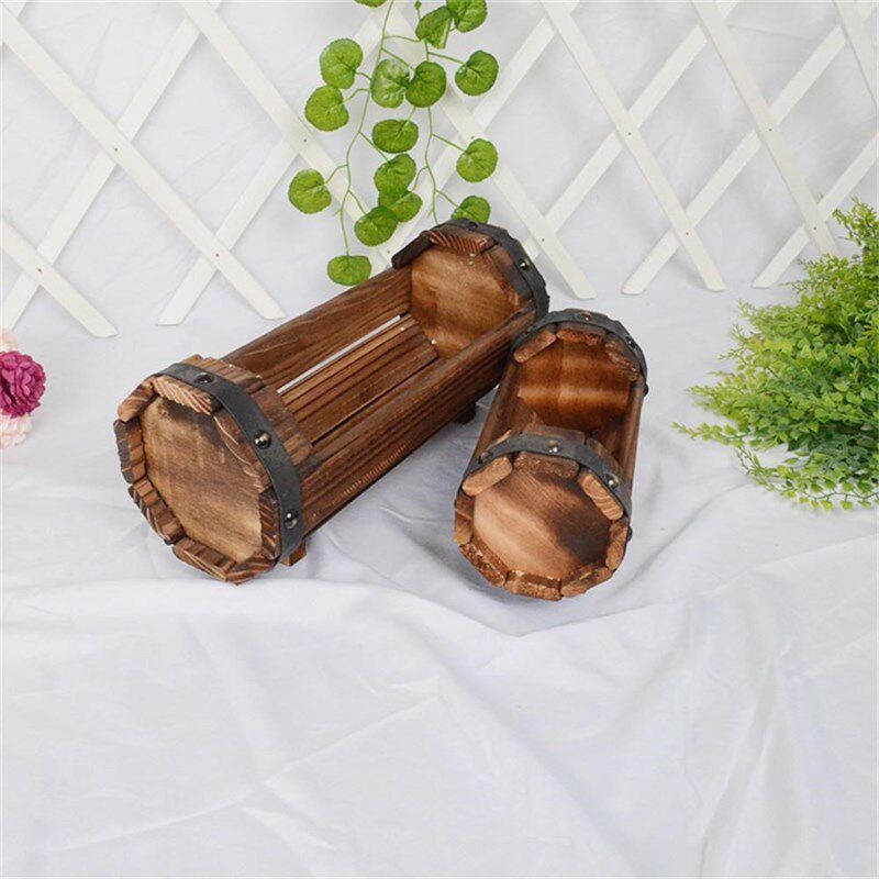 2PCS Shooting Wedding Decoration Solid Wooden Flower Pot Out