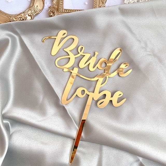 oose gold Bride To B Cupcake Toppers for WeddingeCake DecRr