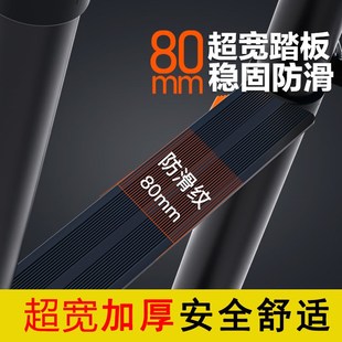 Y5UG巴芬工程伸缩梯加厚铝合金梯子家用折叠人字梯多功能便携升降