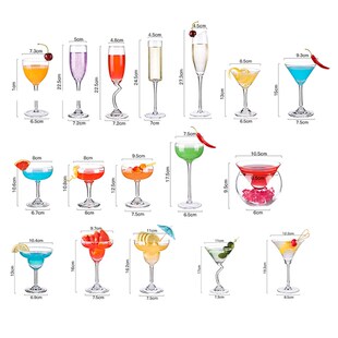 Cocktail Glass Cocktail Iced Crystal Wine Beer Juice Whiskey