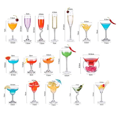 Cocktail Glass Cocktail Iced Crystal Wine Beer Juice Whiskey