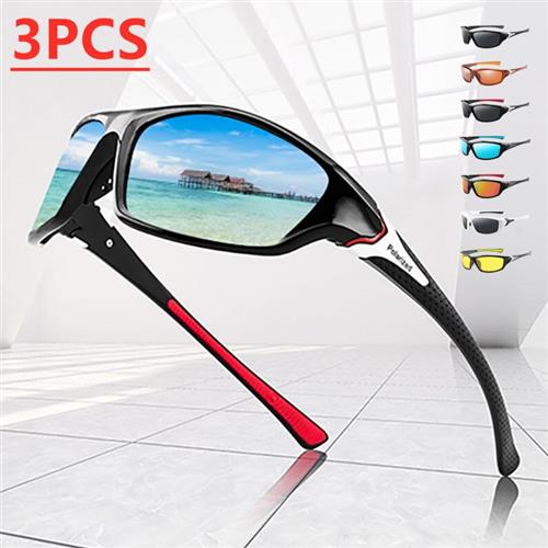 3PCS Polarized Sunglasses Men Women Sun Glasses Outdoor Trav