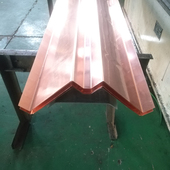 紫铜止水铜片圆弧t2伸缩缝U型铜板止水带W型弧形复合铜V止水铜片