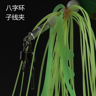 不丢饵石斑海鳗慢摇铁板海钓炎月饵路亚胡须佬鱿鱼海鲈真鲷钓组