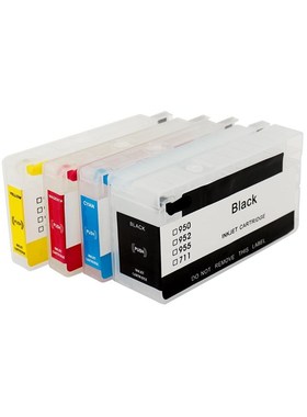 4 pcs Refillable Ink Cartridges With ARC Chip  HP 950  HP Of