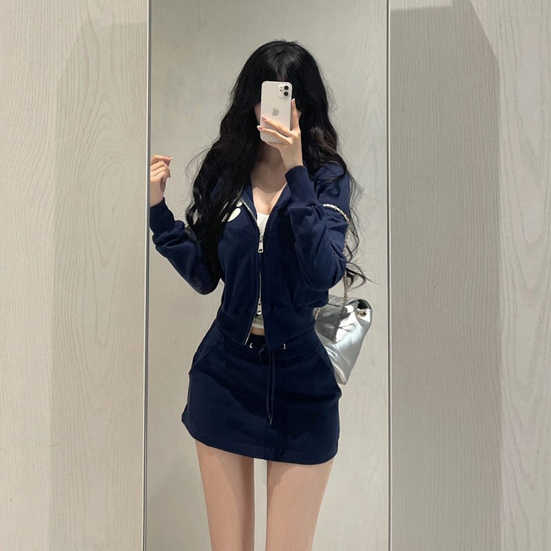 早秋教师韩系硫酸铜穿搭秋装女款2024年新款包臀裙连衣裙子女套装
