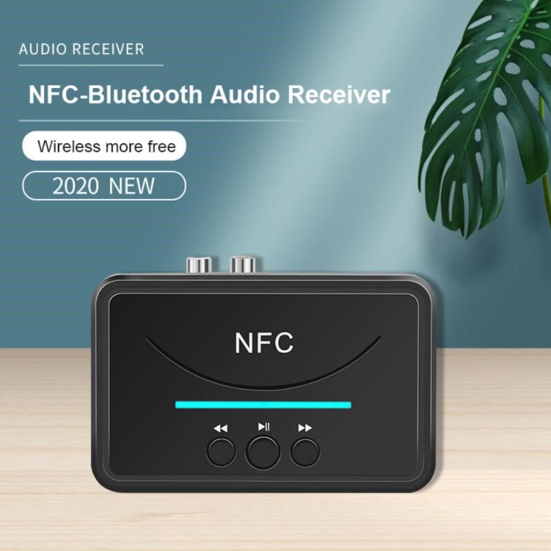 2020 NEW Wireless NFC Bluetooth 5.0 Receiver 3.5mm AUX HiFi