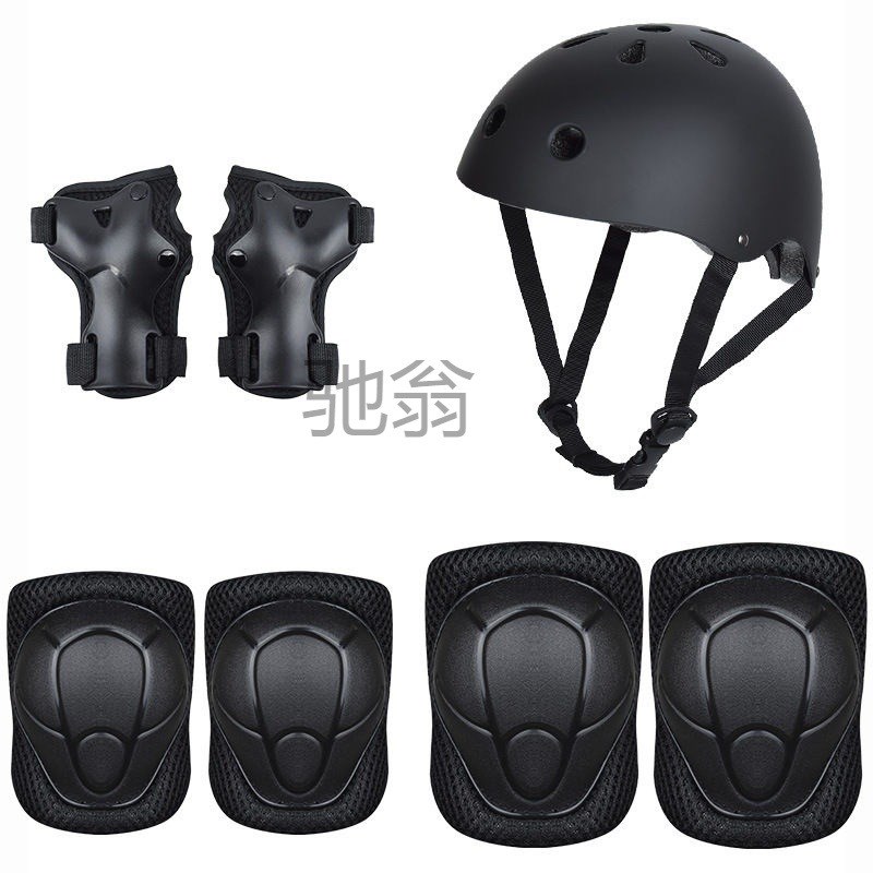 dye专业轮滑护具全套儿童防摔护膝平衡车滑板车溜冰鞋.宝宝头盔七
