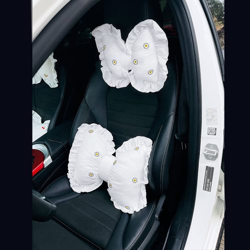 车用腰靠垫可爱车载靠枕车内护颈头枕办公室座椅护腰靠垫汽车抱枕