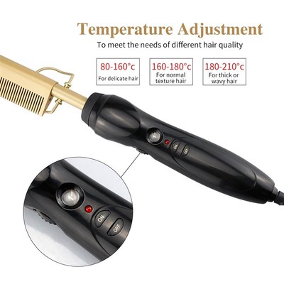Comb Hair-Straightener-Comb Electric Hair-Curling-Irons And