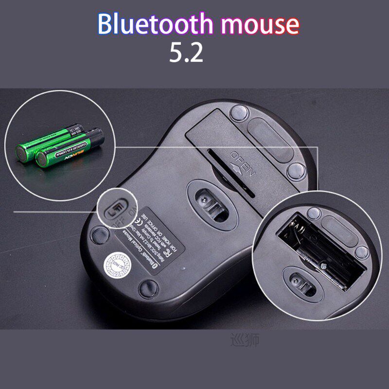 10M Wireless Bluetooth 5.2 Mouse for win7/win8 xp macbook ia