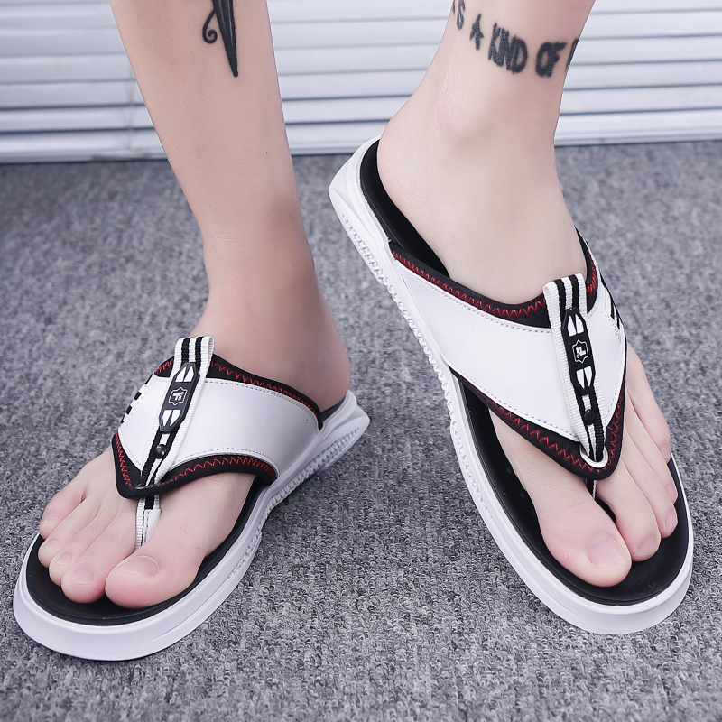 人字拖男2020新款夏季男士凉鞋男室外个性沙滩皮凉拖鞋男潮流外穿