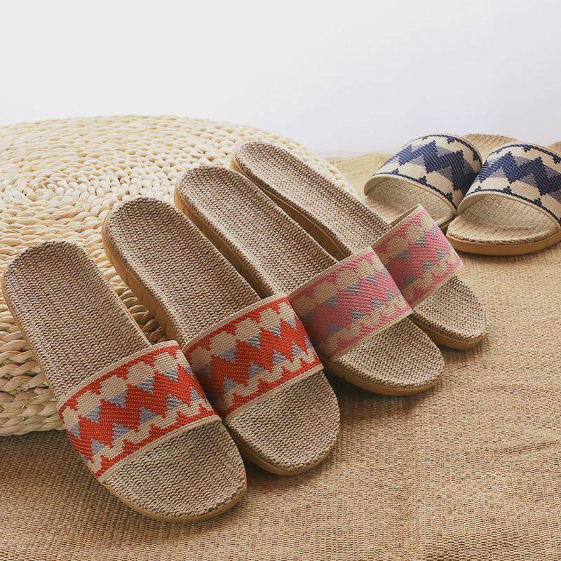 四季亚麻拖鞋女室内家居家用情侣夏季厚底防滑软底可爱凉拖鞋新品,居家布艺,居家亚麻拖鞋,淘宝优惠券,粉丝福利购,淘宝优惠卷