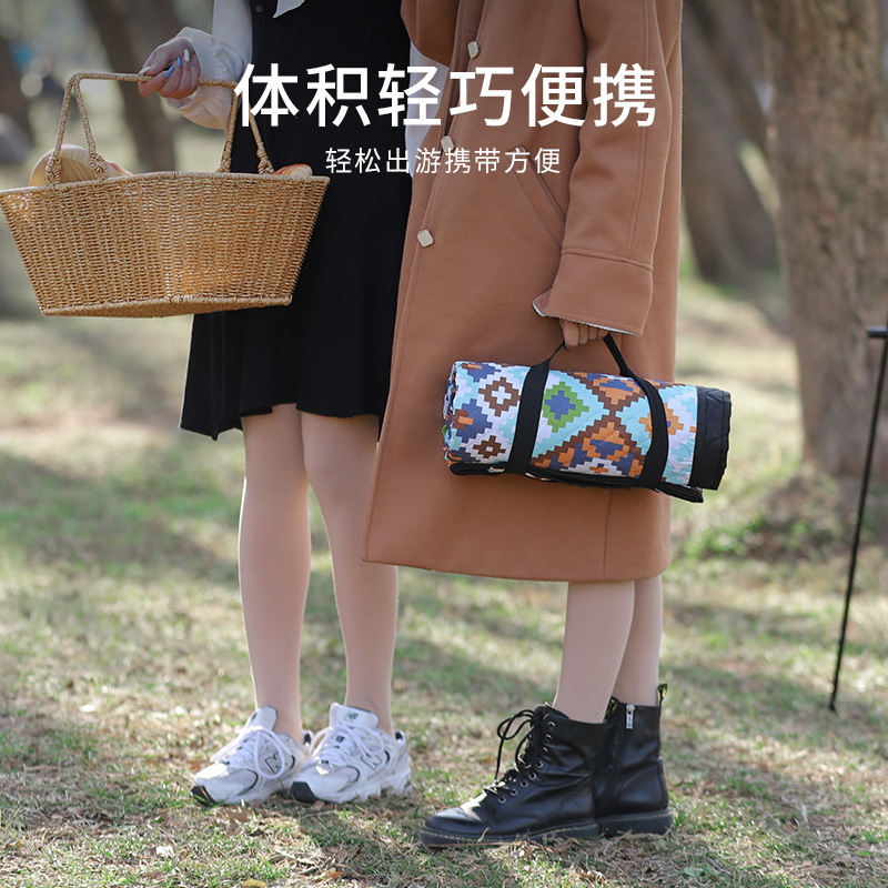 户外野餐垫防潮垫公园野外春郊游加厚地垫草地防水野炊便携垫子布