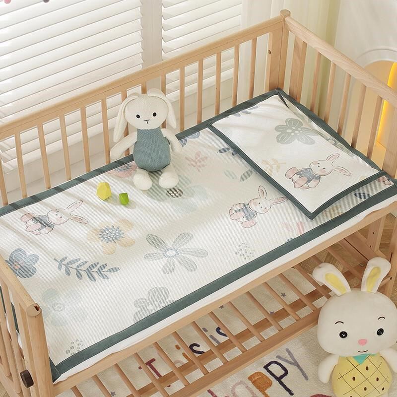 儿童幼儿园凉席午睡夏季草席小床宝宝冰丝婴儿透气定做新款