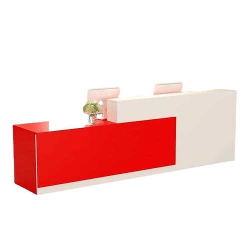 公司前台接待台收银台现代简约烤漆服装店院酒店吧台桌奶茶店