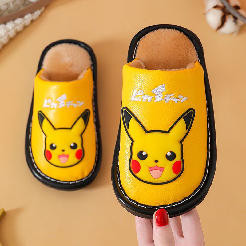 女童拖鞋2021年新款棉鞋男孩儿童小孩大童冬季冬T款毛绒保暖棉拖