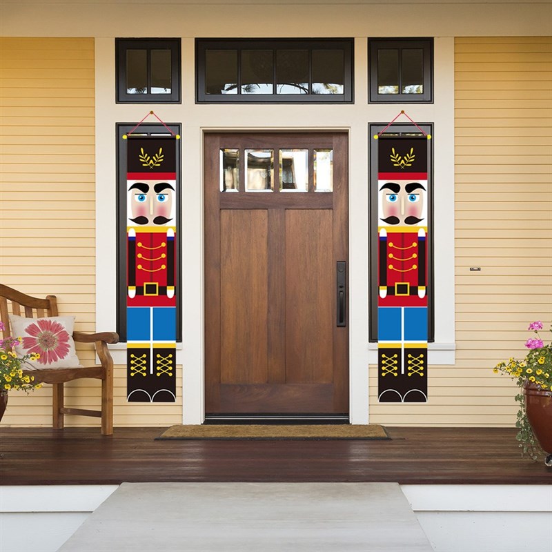 Nutcracker Soldier Banner Christmas Decor For Home Merry Chr