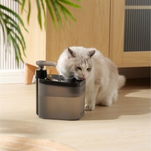 猫咪饮水机宠物饮水器不插电无线C加热恒温猫狗喝水器流动循环活