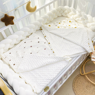 针织棉豆豆毯婴儿春秋盖毯新生儿宝宝安抚豆豆被子儿童秋冬毛毯子