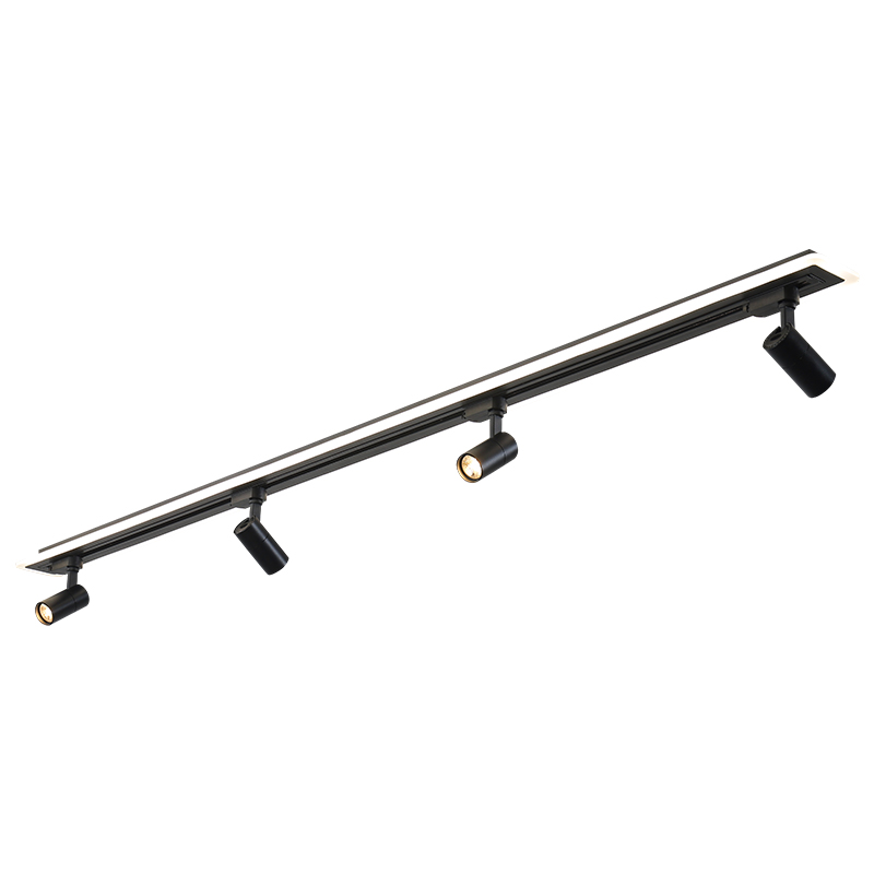 极简护眼轨道灯led天花灯w家用北欧衣帽间明装射灯客厅无主灯照明