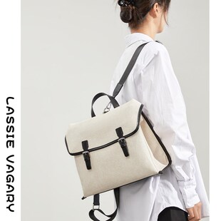 设计感小众双肩包女上班通勤背包休闲2024新款时尚女士公文包书包