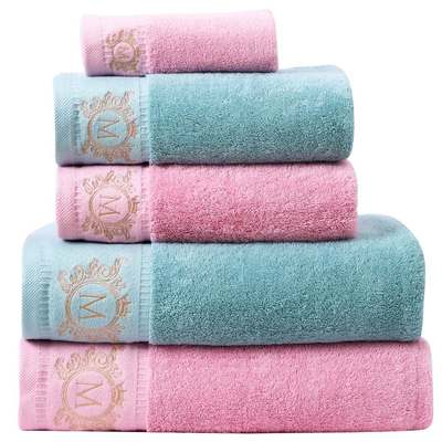 tton Luxury Bathro m FacevBathE ToweloSet adults Ser iet