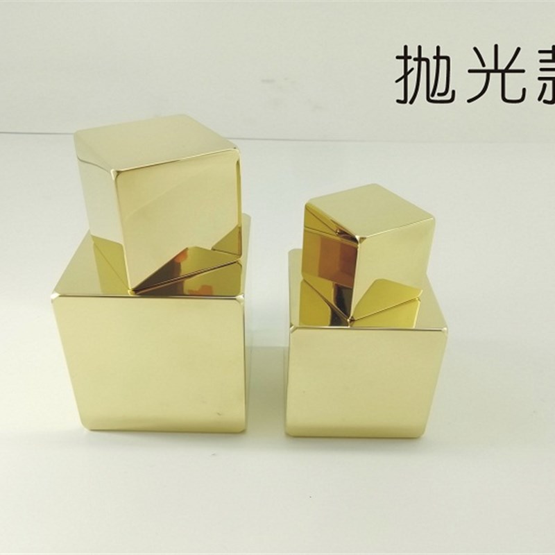 实心黄铜立方体正方体形镇t纸铜压纸黄铜镇尺压尺文房四宝书法用