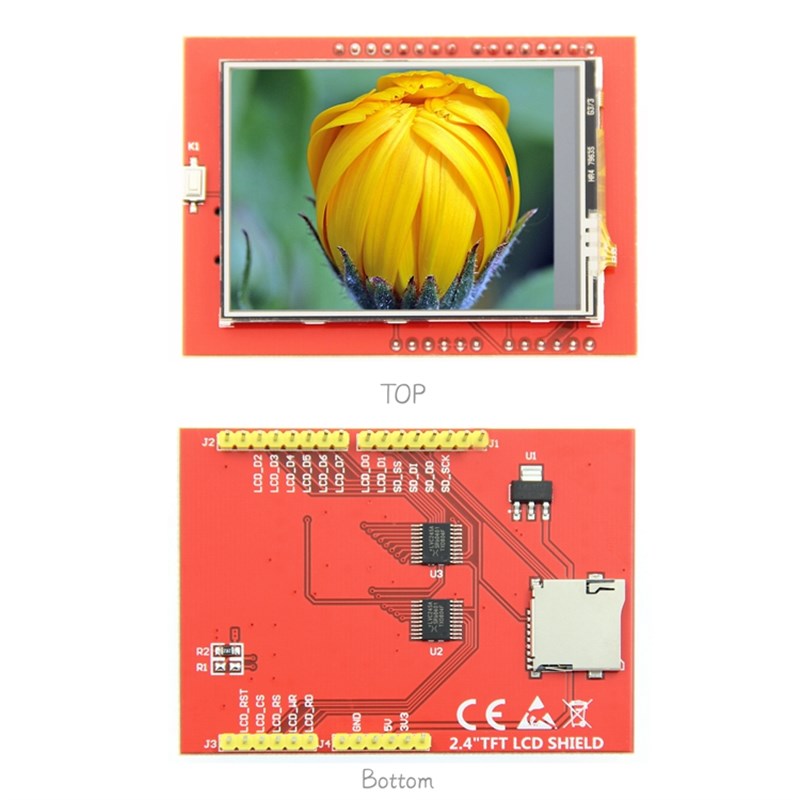 2.4寸 TFT液晶屏触摸屏彩屏模块可直插UNO Mega2560