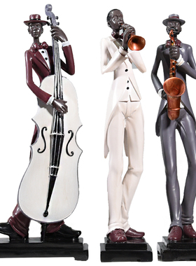 创意家居客厅电视酒柜轻奢软装饰艺术摆件现代简约音乐人物工艺品