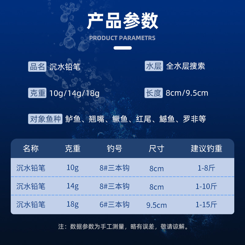 沉水铅笔路亚假饵缓沉鬼铅笔飞远投铁板饵淡水钓翘嘴鲈鱼专用套装,户外/登山/野营/旅行用品,路亚饵,淘宝优惠券,粉丝福利购,淘宝优惠卷