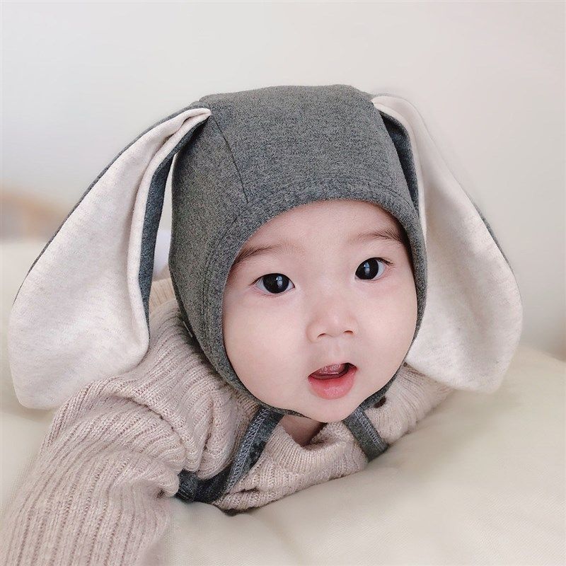 婴儿帽子秋冬可爱兔耳朵保暖舒绒棉初生新生儿百天男女宝宝护耳帽,童装/婴儿装/亲子装,帽子,淘宝优惠券,粉丝福利购,淘宝优惠卷