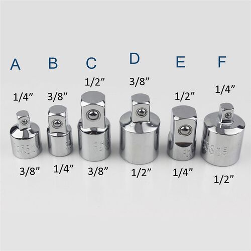 1pc Ratchet Wrench Socket Converter Head Sleeve Adapter 1/2