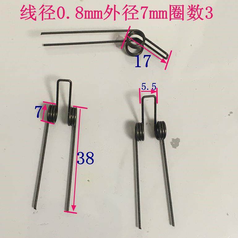 现货高端2019旋转双扭簧r扭簧新款弹簧现货扭力现货线径0.4-3.5mm