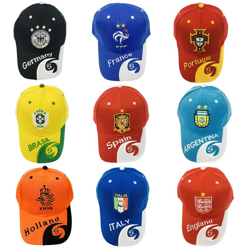 速发Peaked Cap For Fans 2022 World Football Match National T