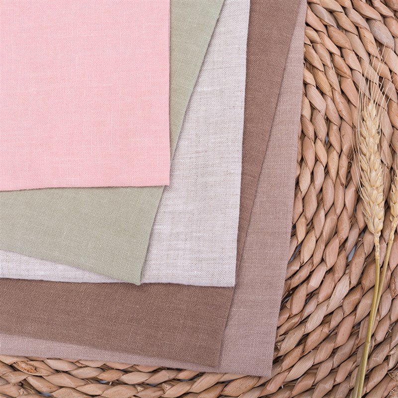 现货 纯亚麻砂洗布 纯色连衣裙衬衫服装面料 麻布棉麻天然麻