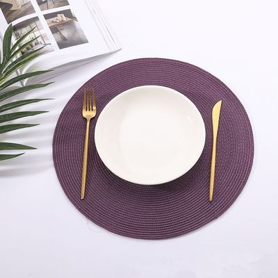 Placemat Table Mat Round Placemats PP Plastic Woven Dining T