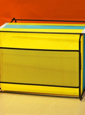 A4 Mesh Metal File Organizer Box Hanging File Folder Box Des