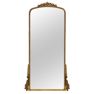 店美式 落地镜古典雕花服装 穿衣镜子 复古全身镜家用衣帽间欧式 法式