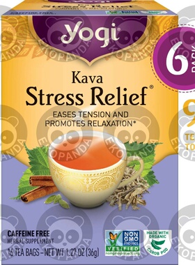 现货Yogi Tea, Herbal Kava StresBs Relief, 16 Count (Pack of