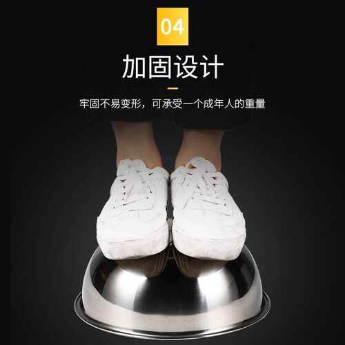 不锈钢盆打蛋盆家用和面盆圆形洗菜盆大号脸盆调料缸厨房物料盆子
