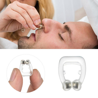 网红Silicone Snore Stopper Magnetic Nose Clip Anti Snoring D