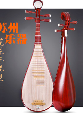 花梨红木清水抛光琵琶苏州v民族弹拨乐器专业演奏琵琶成人儿童琵