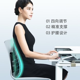 舒享版 米乔人体工学腰垫办公室护腰靠垫座椅靠背垫久坐神器