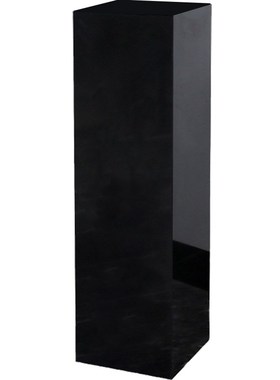 黑色大理石摆件底座酒店客厅石柱花架玄关艺术摆件雕塑底座定制